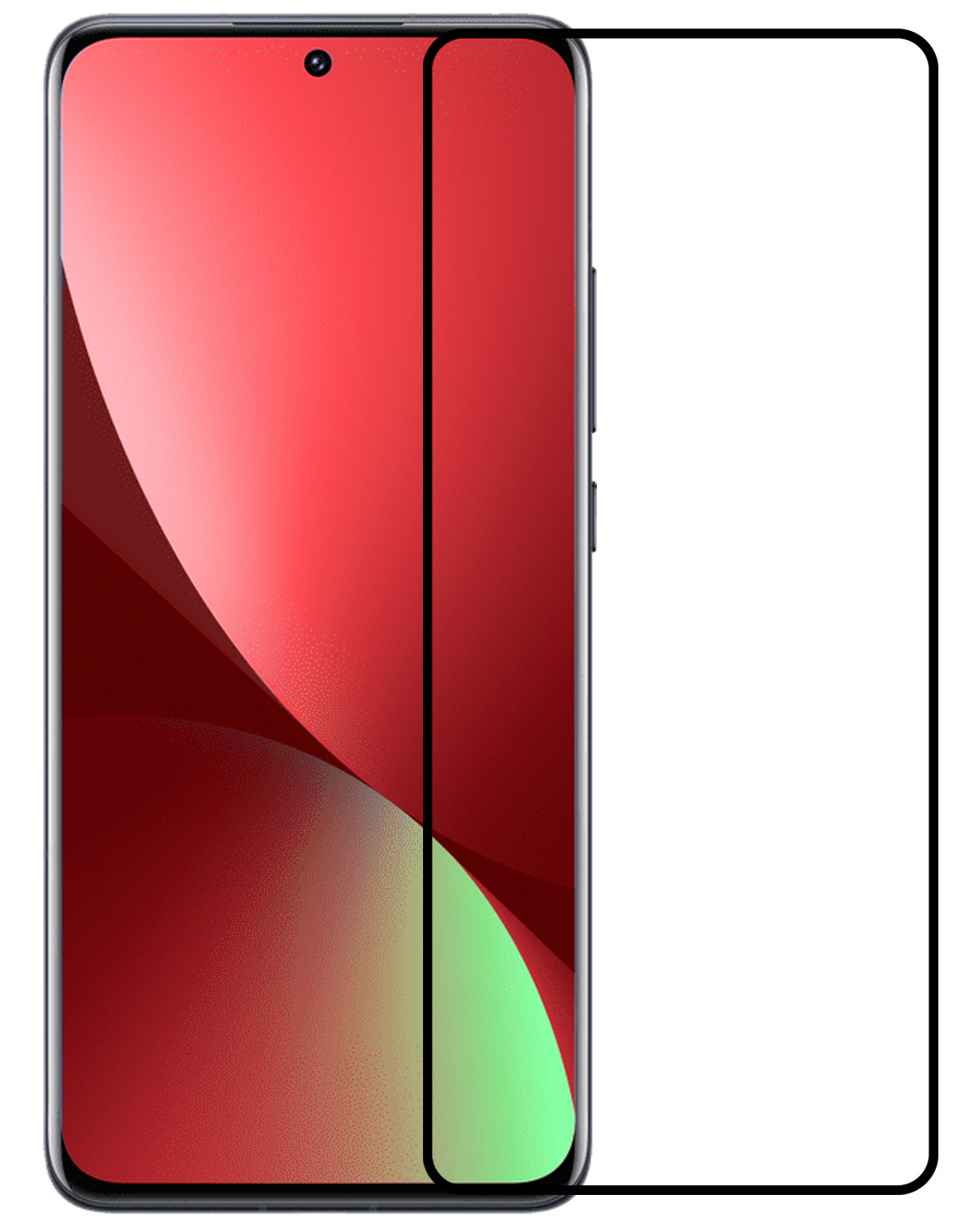 BASEY. Xiaomi 12X Screenprotector 3D Tempered Glass - Xiaomi 12X Beschermglas Full Cover - Xiaomi 12X Screen Protector 3D