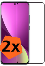 Nomfy Screenprotector Geschikt voor Xiaomi 12X Screenprotector Bescherm Glas - Screenprotector Geschikt voor Xiaomi 12X Screen Protector Tempered Glass Full Screen Full Cover - 2 PACK