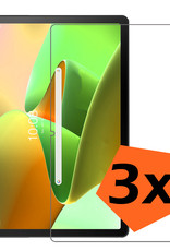 Nomfy Screenprotector Geschikt voor Lenovo Tab M10 Plus 3rd Gen Screenprotector Bescherm Glas - Screen Protector Geschikt voor Lenovo Tab M10 Plus (3e Gen) Screenprotector Tempered Glass - 3 PACK
