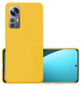 NoXx NoXx Xiaomi 12 Hoesje Siliconen - Geel