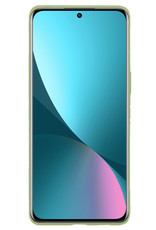 NoXx Hoes Geschikt voor Xiaomi 12 Hoesje Cover Siliconen Back Case Hoes - Groen