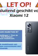 Nomfy Hoesje Geschikt voor Xiaomi 12 Hoesje Siliconen Cover Case - Hoes Geschikt voor Xiaomi 12 Hoes Back Case - Zwart
