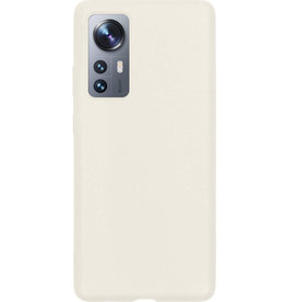 Nomfy Nomfy Xiaomi 12 Hoesje Siliconen - Wit