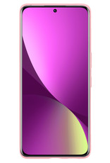 Nomfy Hoesje Geschikt voor Xiaomi 12 Hoesje Siliconen Cover Case - Hoes Geschikt voor Xiaomi 12 Hoes Back Case - Lichtroze