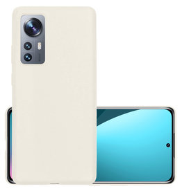 NoXx NoXx Xiaomi 12 Hoesje Siliconen - Wit