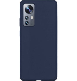 Nomfy Nomfy Xiaomi 12 Hoesje Siliconen - Donkerblauw