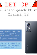 BASEY. Hoes Geschikt voor Xiaomi 12 Hoesje Siliconen Back Cover Case - Hoesje Geschikt voor Xiaomi 12 Hoes Cover Hoesje - Lichtroze - 2 Stuks