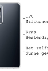 BASEY. Hoes Geschikt voor Xiaomi 12X Hoesje Siliconen Back Cover Case - Hoesje Geschikt voor Xiaomi 12X Hoes Cover Hoesje - Transparant