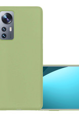 NoXx Hoes Geschikt voor Xiaomi 12X Hoesje Cover Siliconen Back Case Hoes - Groen