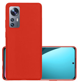 NoXx NoXx Xiaomi 12X Hoesje Siliconen - Rood