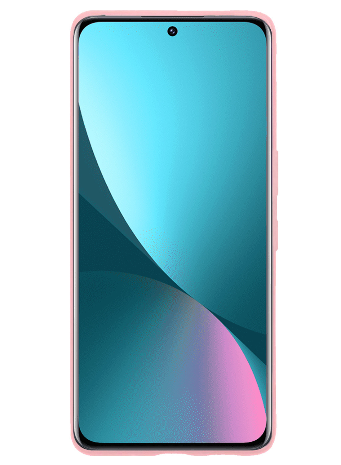 NoXx Hoes Geschikt voor Xiaomi 12X Hoesje Cover Siliconen Back Case Hoes - Lichtroze - 2x