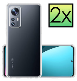 NoXx NoXx Xiaomi 12X Hoesje Siliconen - Transparant - 2 PACK