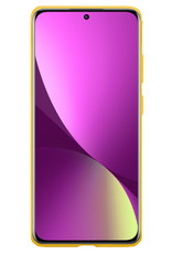 Nomfy Hoesje Geschikt voor Xiaomi 12X Hoesje Siliconen Cover Case - Hoes Geschikt voor Xiaomi 12X Hoes Back Case - 2-PACK - Geel