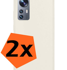 Nomfy Nomfy Xiaomi 12X Hoesje Siliconen - Wit - 2 PACK
