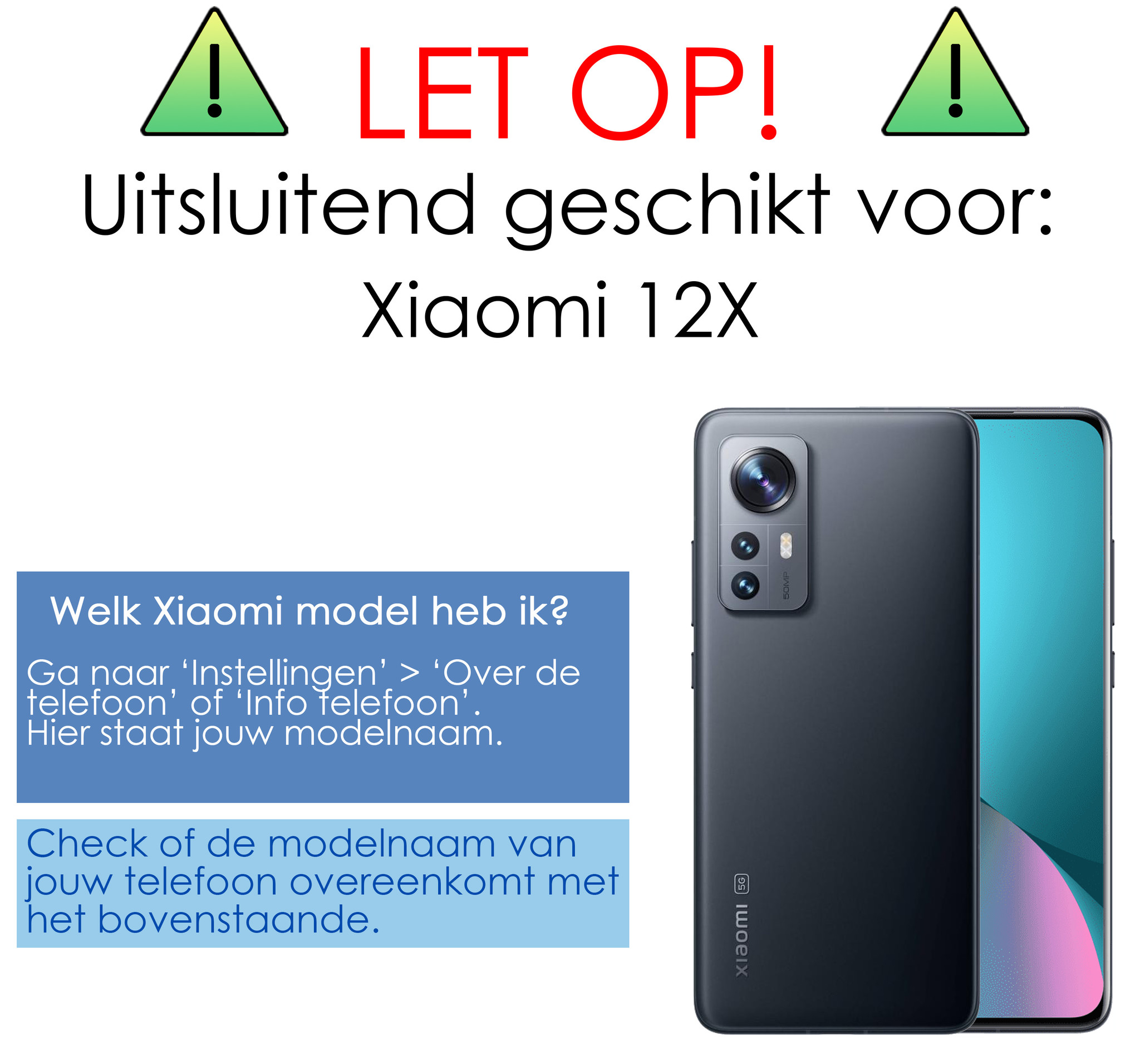 NoXx Xiaomi 12X Hoesje Back Cover Siliconen Case Hoes - Zwart - 2x