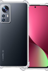 BASEY. Hoes Geschikt voor Xiaomi 12 Pro Hoesje Shock Proof Case Hoes Siliconen - Hoesje Geschikt voor Xiaomi 12 Pro Hoes Cover Shockproof - Transparant