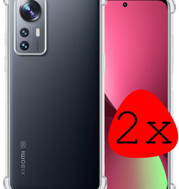 BASEY. BASEY. Xiaomi 12 Pro Hoesje Shockproof - Transparant - 2 PACK