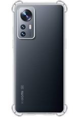 NoXx Hoes Geschikt voor Xiaomi 12 Pro Hoesje Siliconen Cover Shock Proof Back Case Shockproof Hoes - Transparant