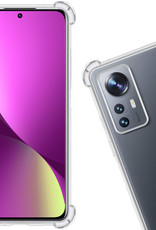 Nomfy Hoesje Geschikt voor Xiaomi 12 Pro Hoesje Shock Proof Cover Case Shockproof - Hoes Geschikt voor Xiaomi 12 Pro Hoes Siliconen Back Case - Transparant
