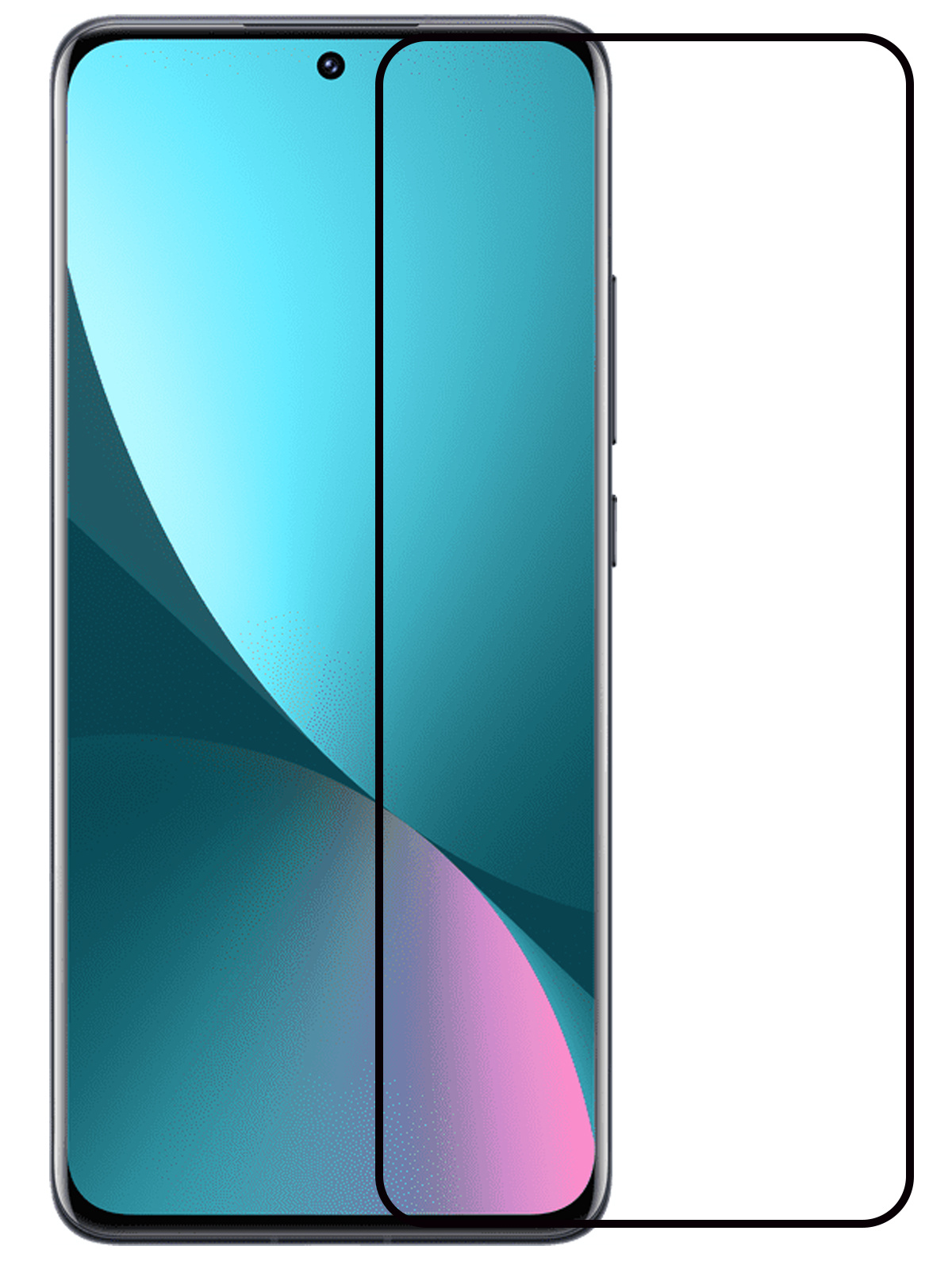 NoXx Screenprotector Geschikt voor Xiaomi 12 Pro Screenprotector Tempered Glass Gehard Glas Full Cover