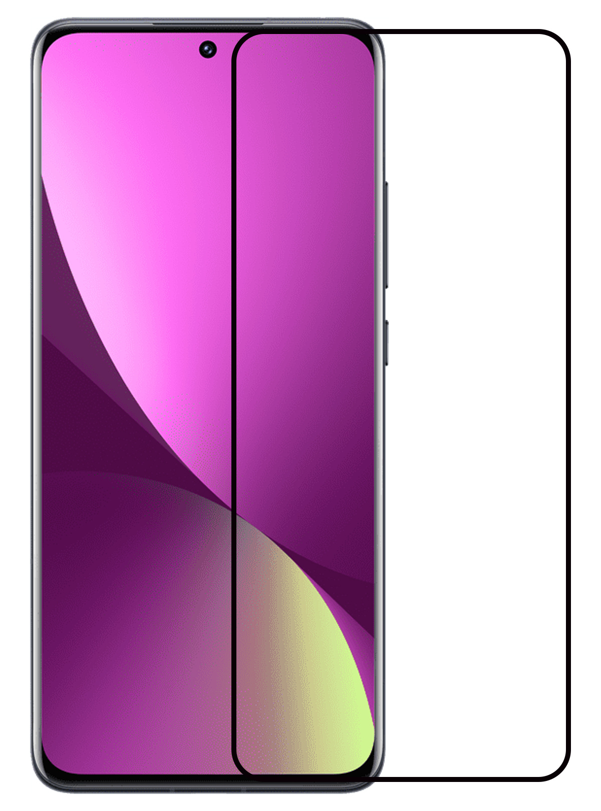 Nomfy Screenprotector Geschikt voor Xiaomi 12 Pro Screenprotector Bescherm Glas - Screenprotector Geschikt voor Xiaomi 12 Pro Screen Protector Tempered Glass Full Screen Full Cover