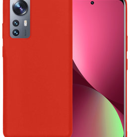 BASEY. BASEY. Xiaomi 12 Pro Hoesje Siliconen - Rood