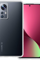 BASEY. Hoes Geschikt voor Xiaomi 12 Pro Hoesje Siliconen Back Cover Case - Hoesje Geschikt voor Xiaomi 12 Pro Hoes Cover Hoesje - Transparant