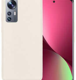 BASEY. BASEY. Xiaomi 12 Pro Hoesje Siliconen - Wit