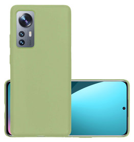 NoXx NoXx Xiaomi 12 Pro Hoesje Siliconen - Groen