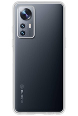 NoXx Hoes Geschikt voor Xiaomi 12 Pro Hoesje Cover Siliconen Back Case Hoes - Transparant