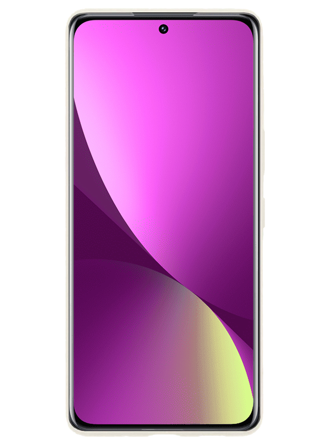 Nomfy Hoesje Geschikt voor Xiaomi 12 Pro Hoesje Siliconen Cover Case - Hoes Geschikt voor Xiaomi 12 Pro Hoes Back Case - Wit