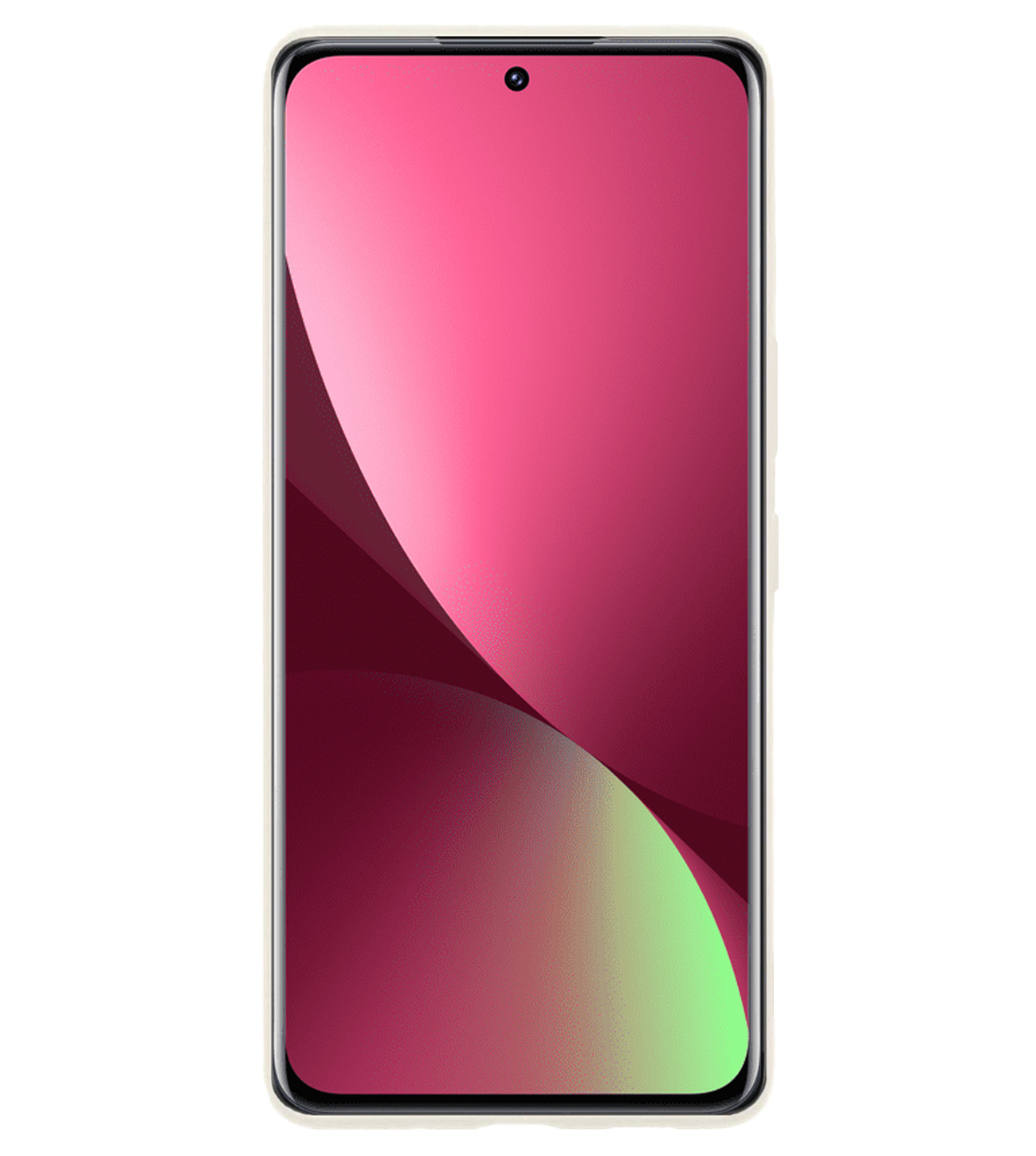 BASEY. Hoes Geschikt voor Xiaomi 12 Pro Hoesje Siliconen Back Cover Case - Hoesje Geschikt voor Xiaomi 12 Pro Hoes Cover Hoesje - Wit - 2 Stuks