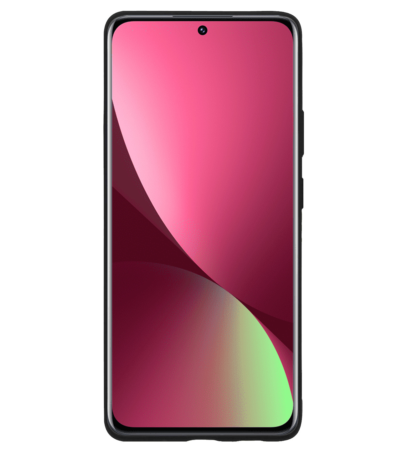 BASEY. Hoes Geschikt voor Xiaomi 12 Pro Hoesje Siliconen Back Cover Case - Hoesje Geschikt voor Xiaomi 12 Pro Hoes Cover Hoesje - Zwart - 2 Stuks