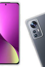 Nomfy Hoesje Geschikt voor Xiaomi 12 Pro Hoesje Siliconen Cover Case - Hoes Geschikt voor Xiaomi 12 Pro Hoes Back Case - 2-PACK - Transparant