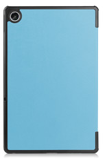 Nomfy Hoes Geschikt voor Lenovo Tab M10 Plus 3rd Gen Hoes Tri-fold Tablet Hoesje Case - Hoesje Geschikt voor Lenovo Tab M10 Plus (3e Gen) Hoesje Hardcover Bookcase - Lichtblauw