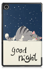 Nomfy Hoes Geschikt voor Lenovo Tab M10 Plus 3rd Gen Hoes Tri-fold Tablet Hoesje Case - Hoesje Geschikt voor Lenovo Tab M10 Plus (3e Gen) Hoesje Hardcover Bookcase - Kat