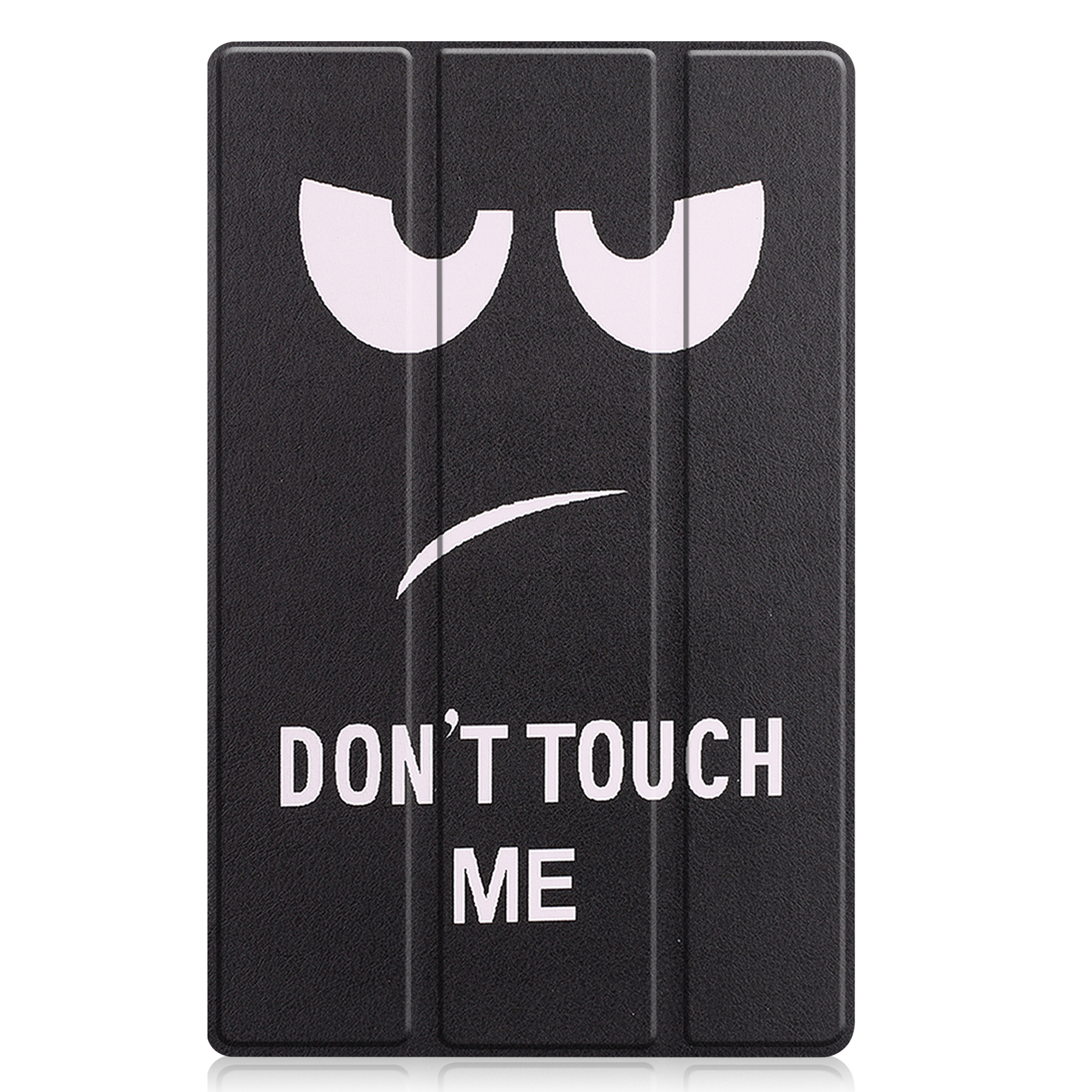 Nomfy Hoes Geschikt voor Lenovo Tab M10 Plus 3rd Gen Hoes Tri-fold Tablet Hoesje Case - Hoesje Geschikt voor Lenovo Tab M10 Plus (3e Gen) Hoesje Hardcover Bookcase - Don't Touch Me