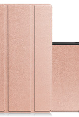 NoXx Hoesje Geschikt voor Lenovo Tab M10 Plus 3rd Gen Hoesje Case Hard Cover Hoes Book Case - Rosé goud