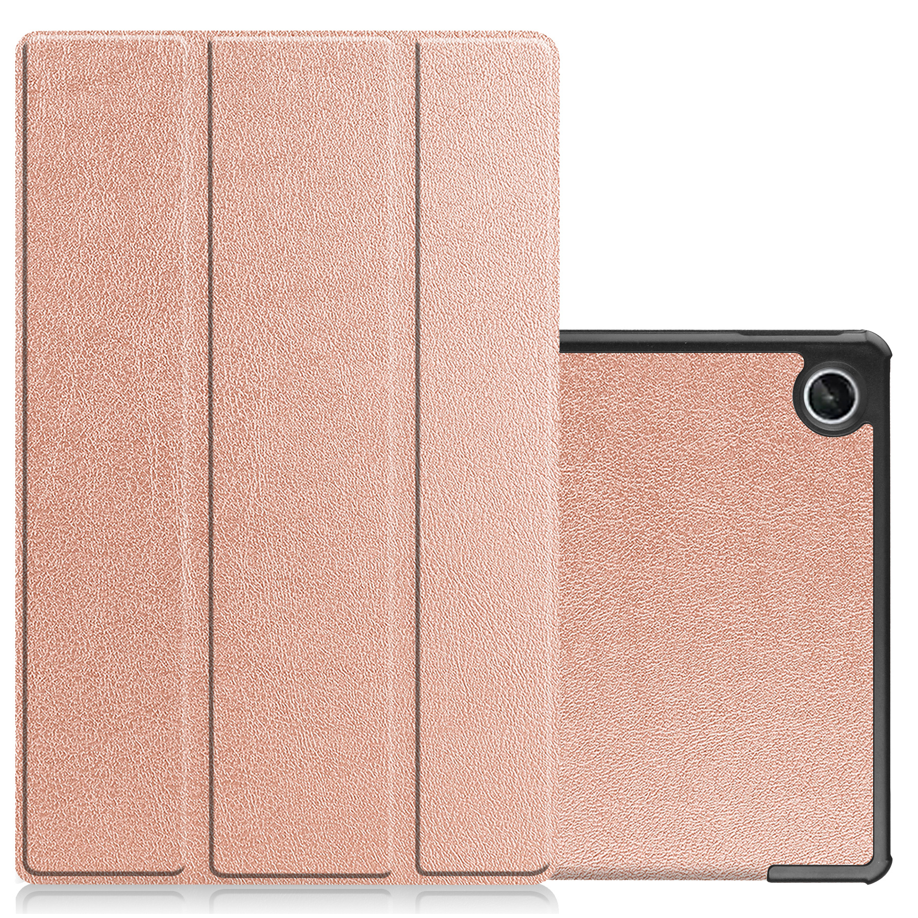 NoXx Hoesje Geschikt voor Lenovo Tab M10 Plus 3rd Gen Hoesje Case Hard Cover Hoes Book Case - Rosé goud