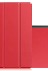 NoXx Hoesje Geschikt voor Lenovo Tab M10 Plus 3rd Gen Hoesje Case Hard Cover Hoes Book Case - Rood