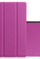 NoXx Hoesje Geschikt voor Lenovo Tab M10 Plus 3rd Gen Hoesje Case Hard Cover Hoes Book Case - Paars
