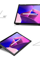 NoXx Hoesje Geschikt voor Lenovo Tab M10 Plus 3rd Gen Hoesje Case Hard Cover Hoes Book Case - Kat