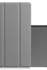 NoXx Hoesje Geschikt voor Lenovo Tab M10 Plus 3rd Gen Hoesje Case Hard Cover Hoes Book Case - Grijs