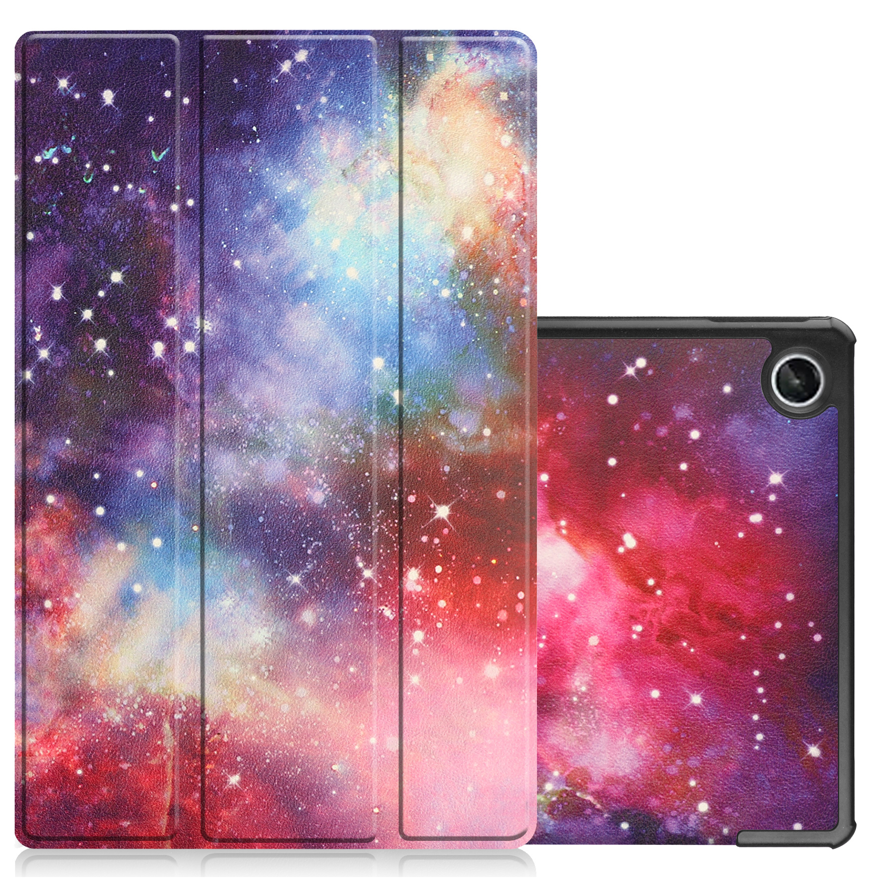 NoXx Hoesje Geschikt voor Lenovo Tab M10 Plus 3rd Gen Hoesje Case Hard Cover Hoes Book Case - Galaxy