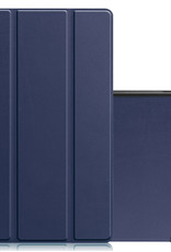NoXx Hoesje Geschikt voor Lenovo Tab M10 Plus 3rd Gen Hoesje Case Hard Cover Hoes Book Case - Donkerblauw