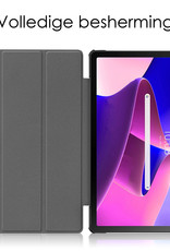 NoXx Hoesje Geschikt voor Lenovo Tab M10 Plus 3rd Gen Hoesje Case Hard Cover Hoes Book Case - Donkerblauw