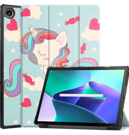 BASEY. BASEY. Lenovo Tab M10 Plus (3e generatie) Hoes - Eenhoorn