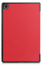 BASEY. Hoesje Geschikt voor Lenovo Tab M10 Plus 3rd Gen Hoes Case Tablet Hoesje Tri-fold - Hoes Geschikt voor Lenovo Tab M10 Plus (3e Gen) Hoesje Hard Cover Bookcase Hoes - Rood