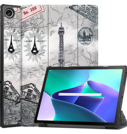 BASEY. BASEY. Lenovo Tab M10 Plus (3e generatie) Hoes - Eiffeltoren