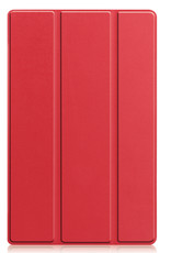 BASEY. Hoesje Geschikt voor Lenovo Tab M10 Plus 3rd Gen Hoes Case Tablet Hoesje Tri-fold Met Screenprotector - Hoes Geschikt voor Lenovo Tab M10 Plus (3e Gen) Hoesje Hard Cover Bookcase Hoes - Rood